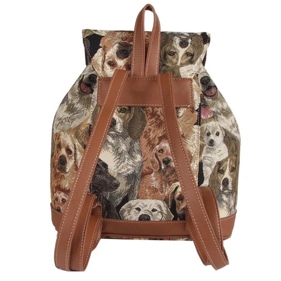 Signare Tapestry Labrador Rucksack Backpack For Women - Picture 4 of 6
